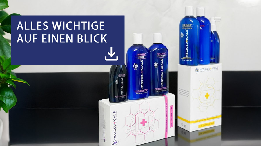 Alles wichtige auf einen Blick 2 Mediceuticals Produkte mit Download Hinweis